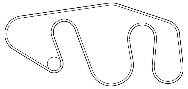 Genuine Nissan NV1500 NV2500 NV3500 5.6 Serpentine Drive Belt 11720-1PD0A - Image 3 of 4