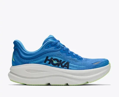 HOKA Bondi 9 Baskets Homme Bleu Blanc Stock Limité - Photo 1/4