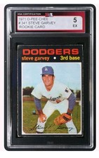 1971 O-Pee-Chee OPC #341 Steve Garvey RC Rookie KSA 5 EX Low Pop