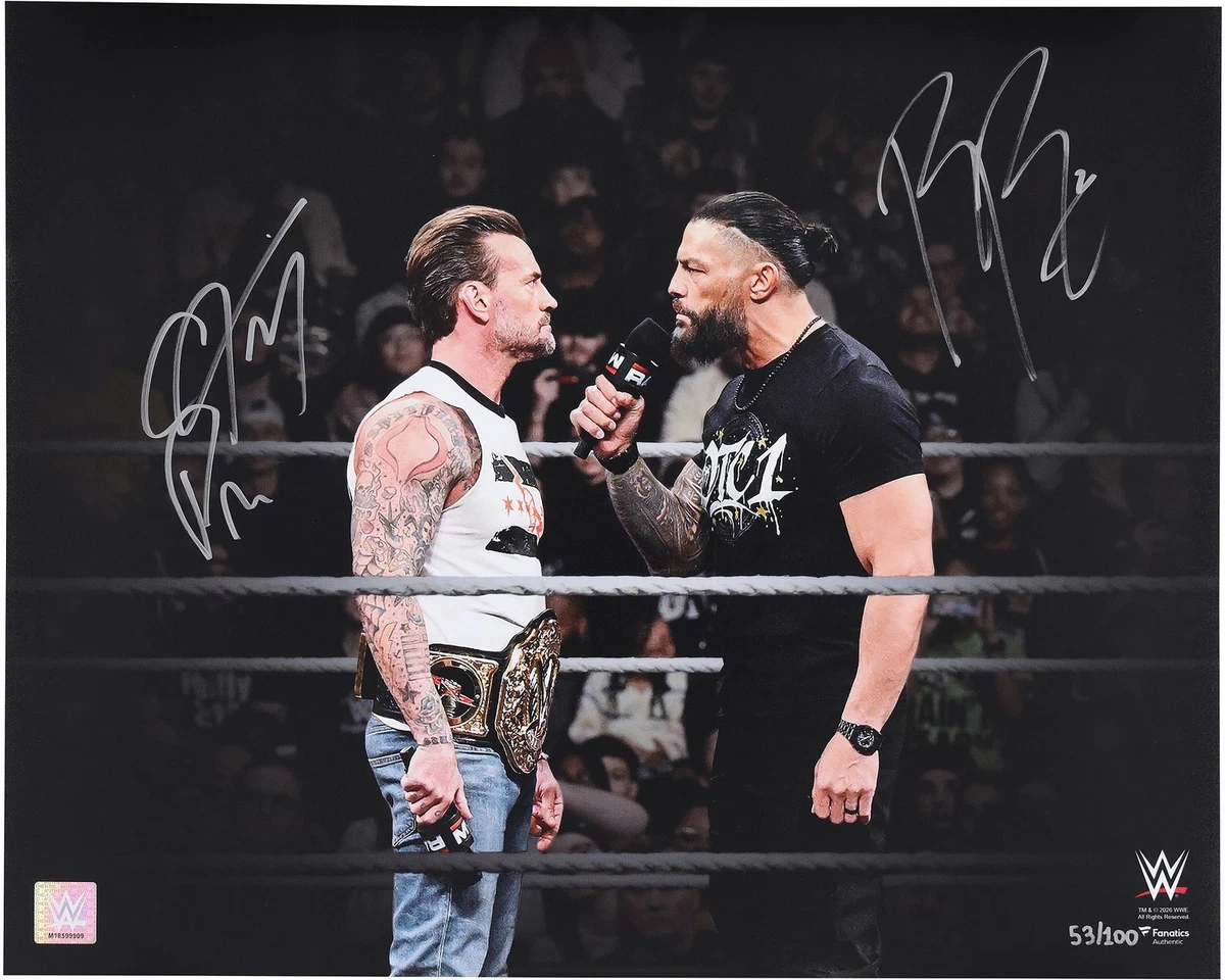 CM Punk Wrestling Original Autographed Photos for sale | eBay