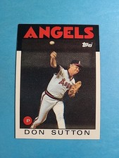 Don Sutton 1986 Topps Baseball Card # 335 J8698