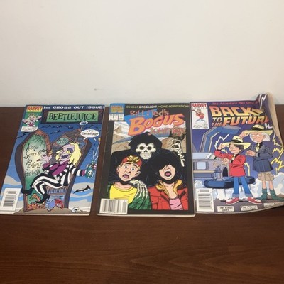 Lot Of 3 Issue #1 Comics: Beetlejuice Bill & Ted Bogus  & Back To The Future
