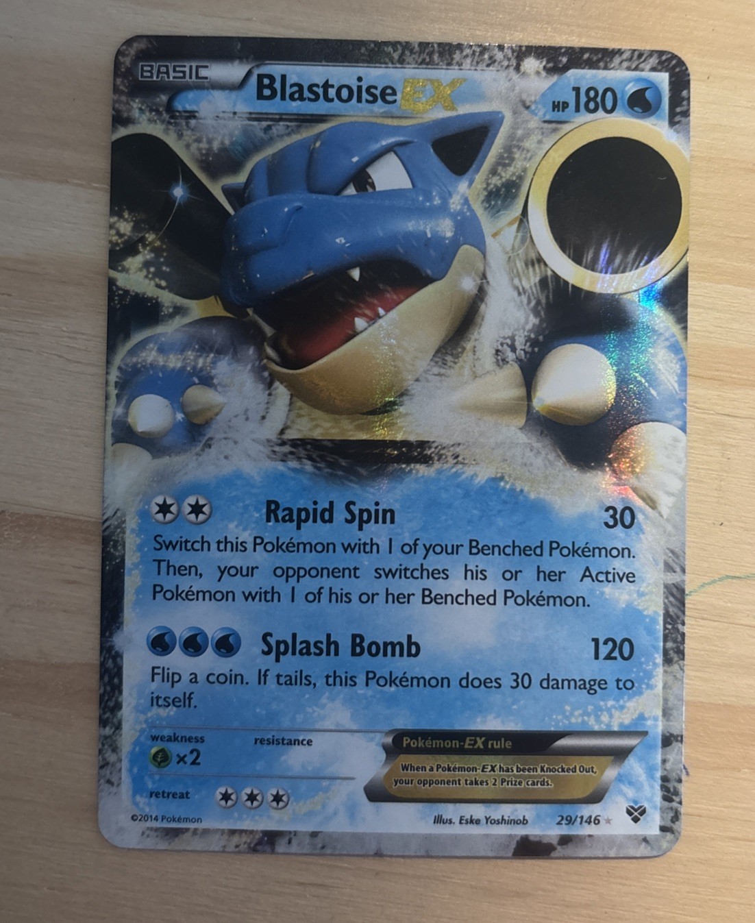 Pokémon TCG Blastoise EX 29/146 Holo Rare XY Base Set