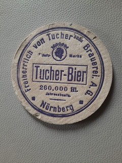 VK Bierdeckel Freiheitl von Tuchersche Brauerei Nürnberg