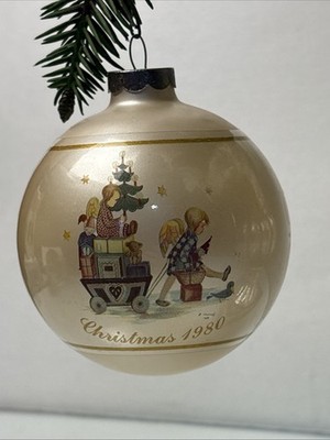 Schmid  Parade into Toyland  Glass Christmas Ornament 1980 Berta Hummel Boxed