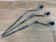 Set Lot of 3x FLOOR TOM LEG Drum Parts 3/8" 9.5mm Diameter w/ Feet Import Rough