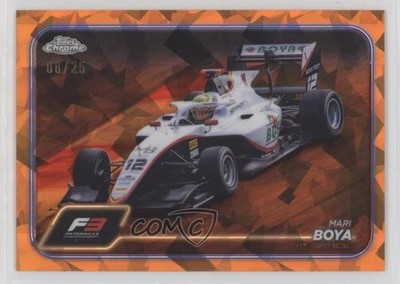 2024 Topps Chrome Sapphire Formula 1 F3 Cars Orange 8/25 Mari Boya #126 1k2m
