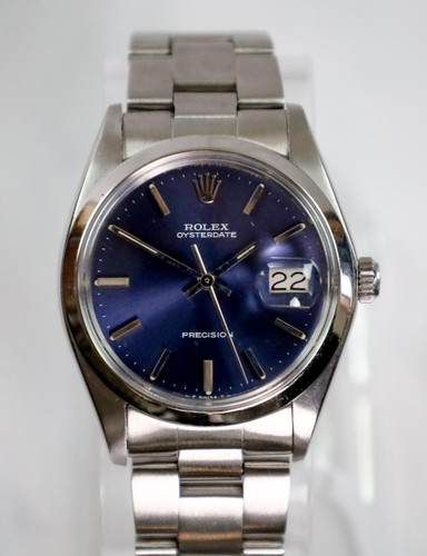 Rolex Oysterdate Precision Oyster Date 6694 1975 Blue Dial Mint Condition