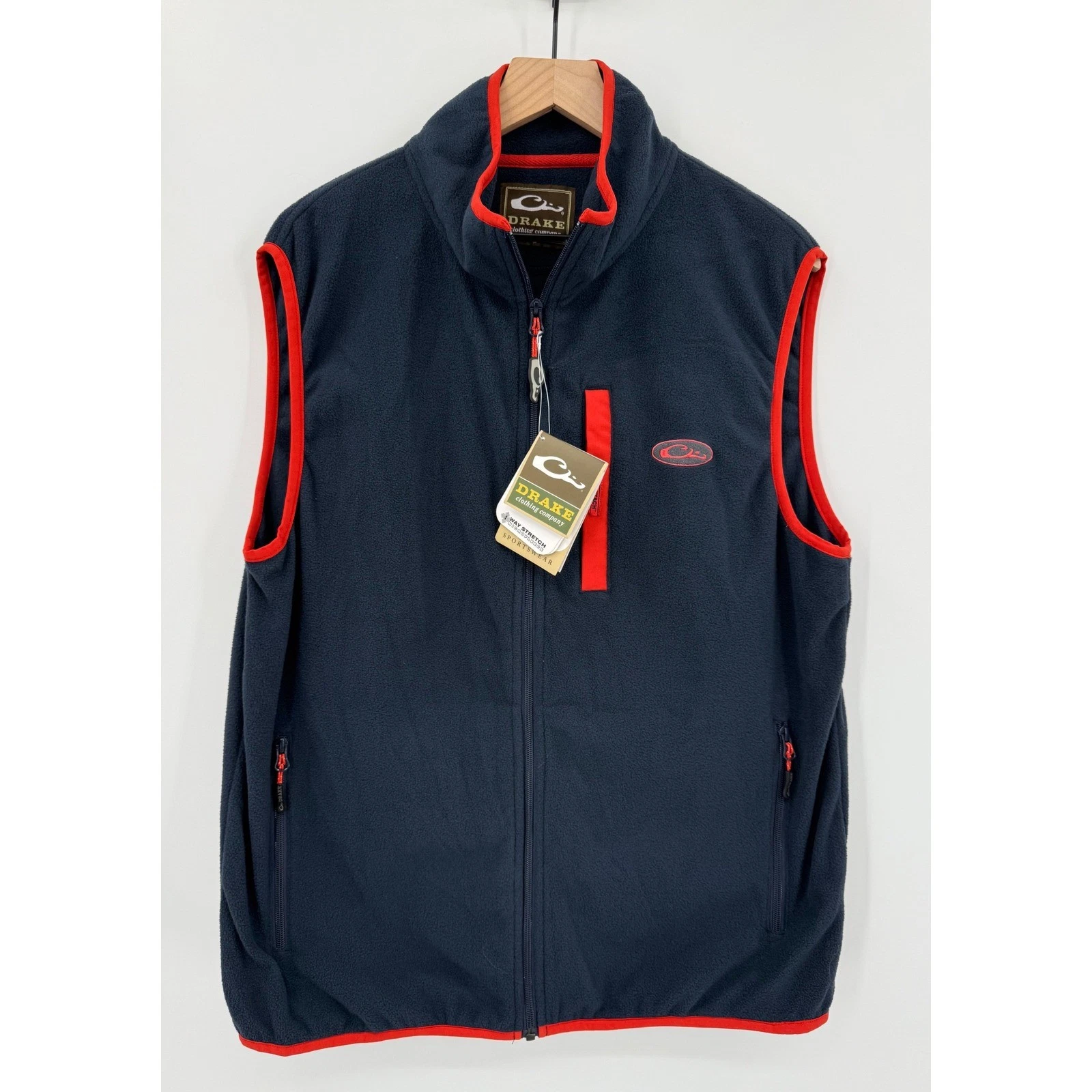 Drake Vest Mens Medium Blue Camp Fleece Hunting Fishing Pockets NEW
Opens in a new window or tab