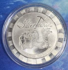 SILVER TOWNE 1 OZ. .999 SILVER POKER CHIP STYLE STACKER