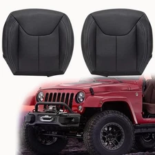 Driver & Passenger Bottom Seat Cover For 2013 2014 2015 2016 2017 Jeep Wrangler 