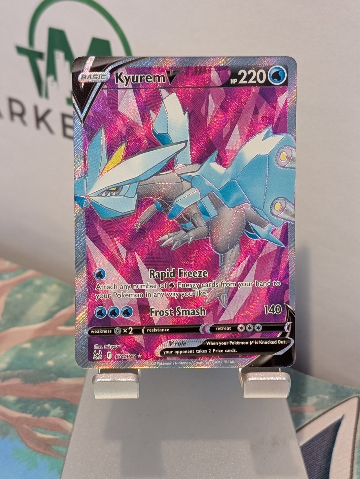 Kyurem V 174/196 Full Art Ultra Rare Holo Pokémon 2022 Lost Origin NM/M
