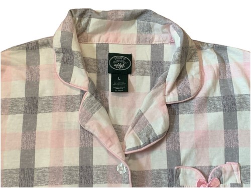 Set Pigiama Laura Ashley Maglia Cotone Manica Lunga Tg L Donna - Foto 2 di 9