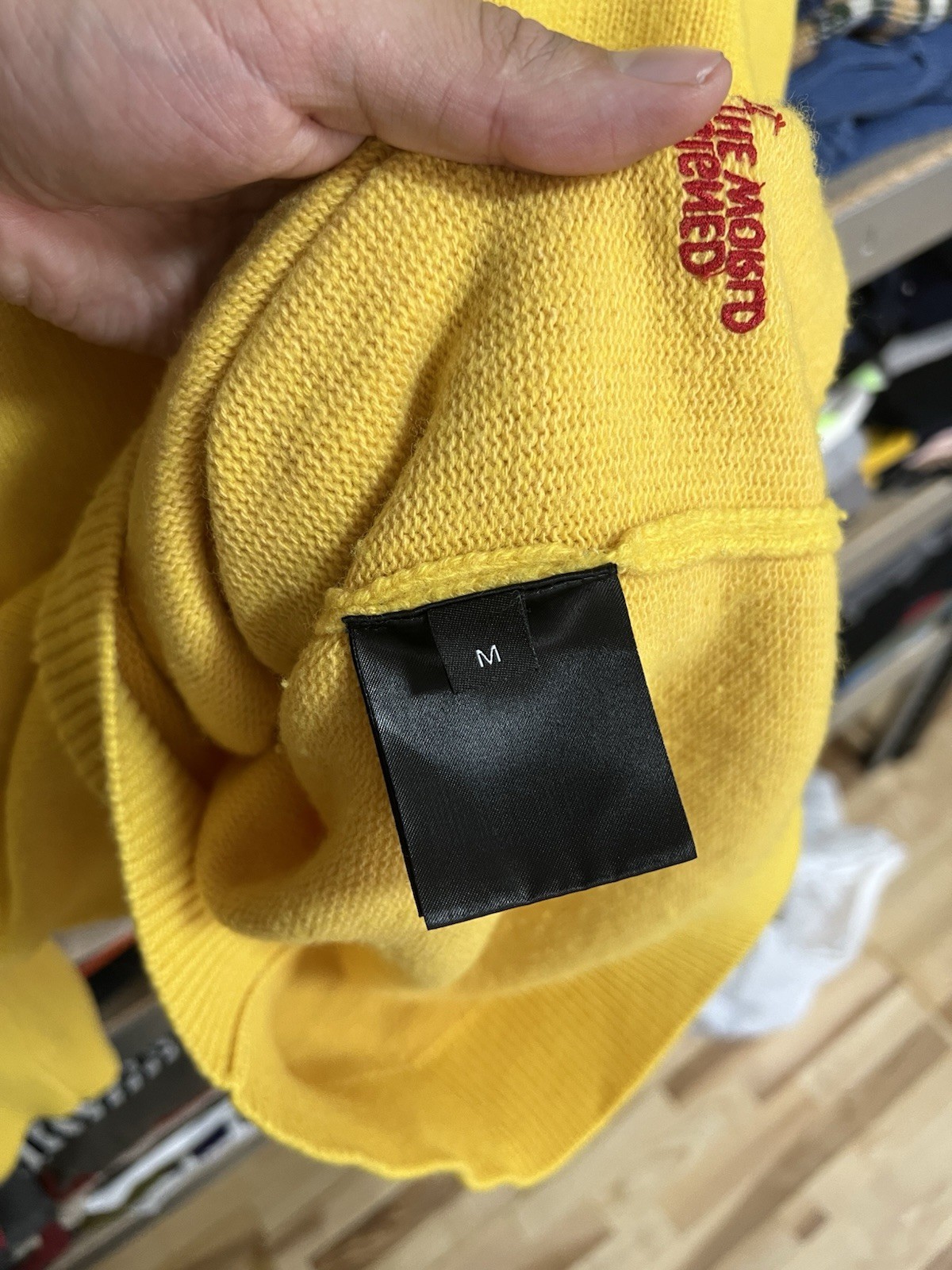 Mens Raf Simons x Calvin Klein 205W39NYC V-Neck Wool Sweater Pullover Size M image 5
