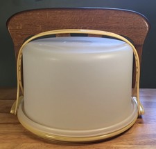 Vtg. Tupperware Cake Holder/Carrier With Hand...
