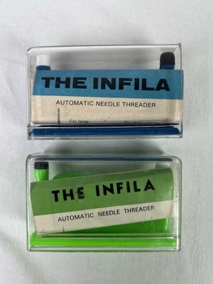 Infila Automatic Needle Threader Sewing Vintage Lot Of 2 With Instructions