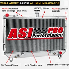 3-Row Aluminum Radiator Fit 2010-2011 Chevy Camaro SS Coupe Convertible 6.2L AT.