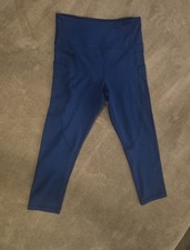 Zyia Active Light N Tight Hi-Rise Capri Legging Athleisure Size 6-8 Blue