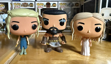 Funko Pop! Game Of Thrones Khal #04 & Daenerys #24 & #25 (Read Description)