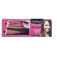 Hot Beauty Professional Combo Value Pak 2 in 1 Hair Straighteners