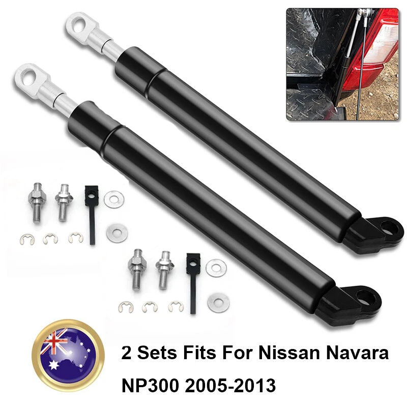 2Pcs Rear Tailgate Gas Struts Slowdown Damper For Nissan Navara NP300 2005-2013 - image 2 of 4