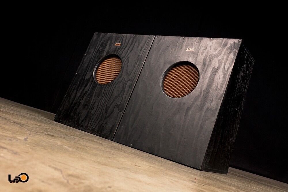 Early ALTEC 618 Utility Cabinet Rare Black pair (Worldwide Early ALTEC 618 Utility Cabinet Rare Black pair (Worldwide