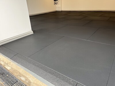 20mm Gym Flooring Mat Tiles Rubber Heavy Duty (1m x 1m x 20mm) UK