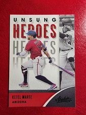 2021 Absolute Unsung Heroes Green Parallel #UH-10 Ketel Marte Diamondbacks