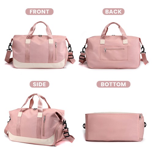 Women Duffle Bag Waterproof Weekend Overnight Travel Gym Holdall Luggage Tote - Picture 20 of 23