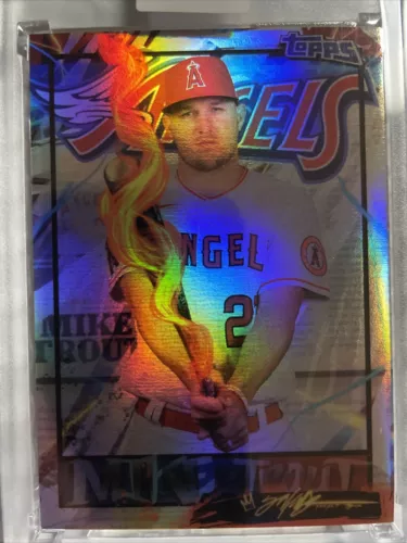 Topps Project 70 Card 582 - Mike Trout by King Saladeen FOIL 63/70