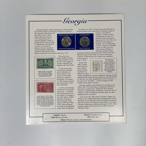 Lots of 5 Statehood Quarters Collection: P & D With Stamps - Picture 7 of 11