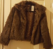Zanzea | Ladies Faux Fur Coat | Brown | Medium | New With Tags