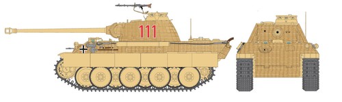 ITALERI Warlord Games Sd. Kfz. 171 Panther Ausf.A Nr.: 15752 1:56 (28mm) - Bild 5 von 7