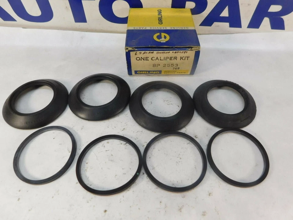 Kit de reparo de pinça de freio dianteiro Alfa Romeo Giulia GIRLING-DUNLOP SP2553 1963-69 - Imagem 2 de 4