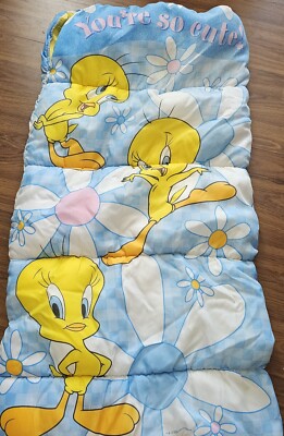 Tweety Bird Vintage Sleeping Bag Warner Bros 2000 Kids