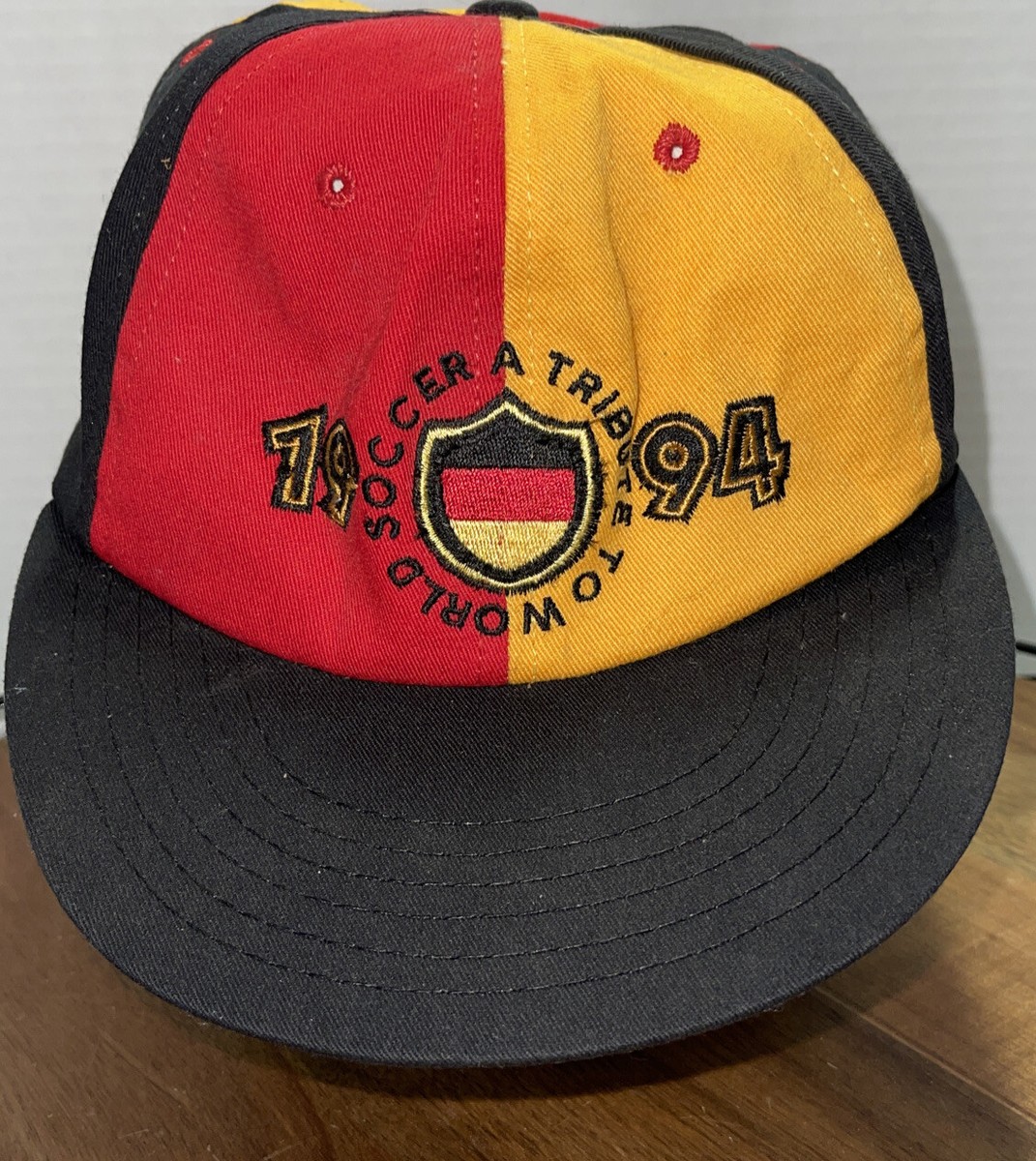 Vintage Soccer 1994 World Cup Snapback Hat Tribute to World Soccer