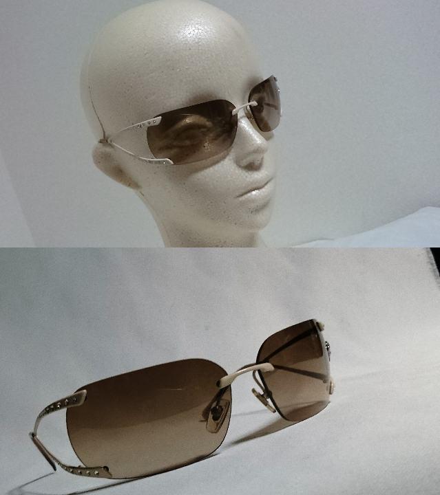 【正規品】GIANNI VERSACE Medusa サングラス Gianni Versace Medusa Sunglasses Logo Sporty Frameless Brown