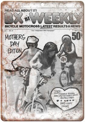 1976 BX Bi Weekly RARE vintage BMX Magazine reproduction metal sign B92