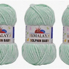 Dolphin Dreams Baby Yarn: Luxurious 395 Yards of Super Bulky Bliss for Cozy Baby