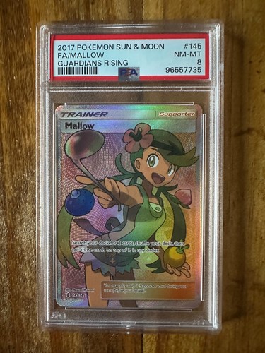POKEMON TCG - GUARDIANS RISING - MALLOW 145/145 - PSA 8