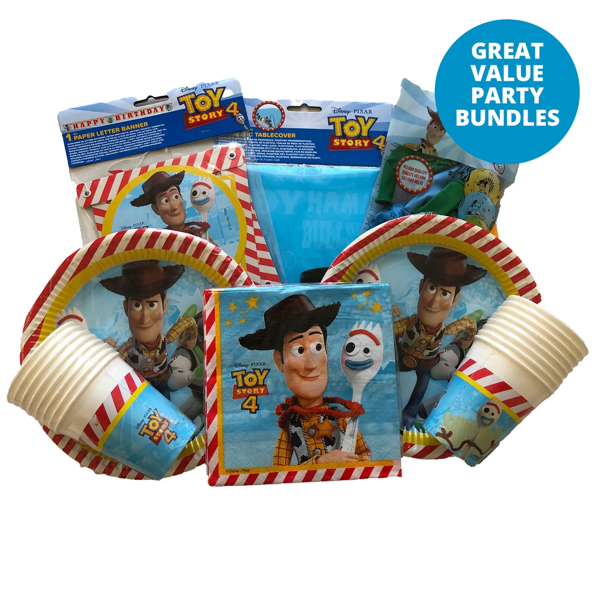 Toy Story Birthday Party Decorations Bundle Party Tableware Set Pack