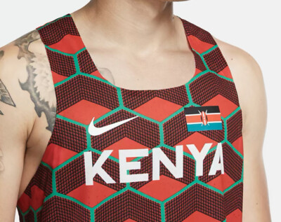 Nike Team Kenya Aeroswift Men's Tank, L - Red for sale online | eBay