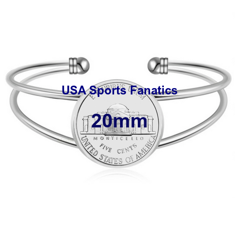Florida Panthers Team Logo Adjustable Bangle Bracelet (2 Sizes) - Picture 2 of 3