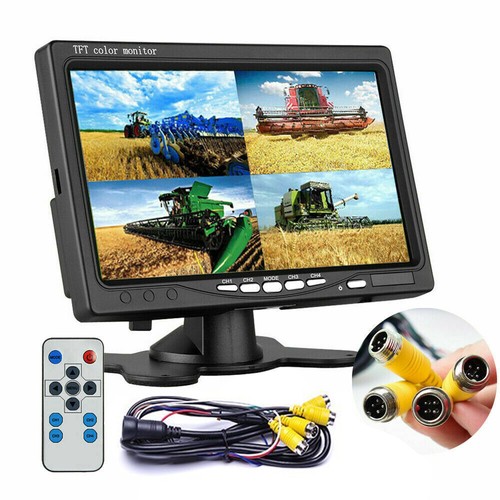 4 Channel 7" 4 Split Quad Screen 800X480 Display Monitor For Reversing Camera - Picture 11 of 12