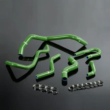 Fit For 92-00 Honda Civic 1.6L SOHC D15 D16 EG EK Green Silicone Radiator Hose