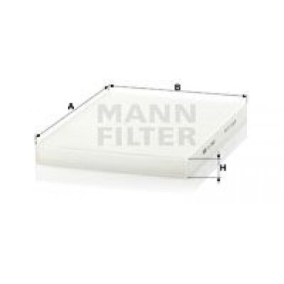 Filter, cabin air Mann filter CU2882 for VW Polo Passat