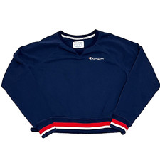 Champion Authentic Athleticwear Crew Neck Sweater - Youth Size Large - Navy Blue