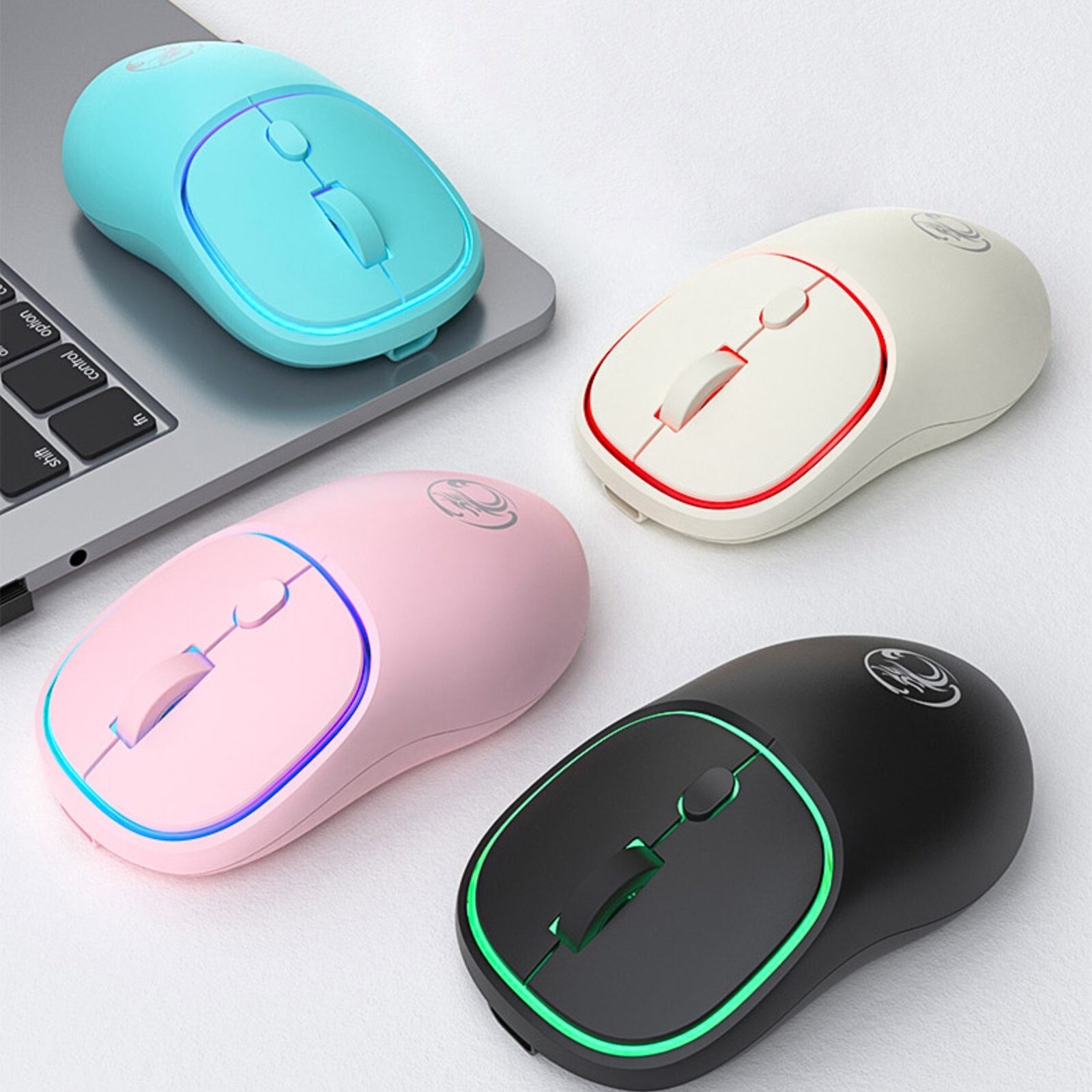 2.4G USB Rechargeable Silent Wireless Mouse with 1600DPI Portability-image