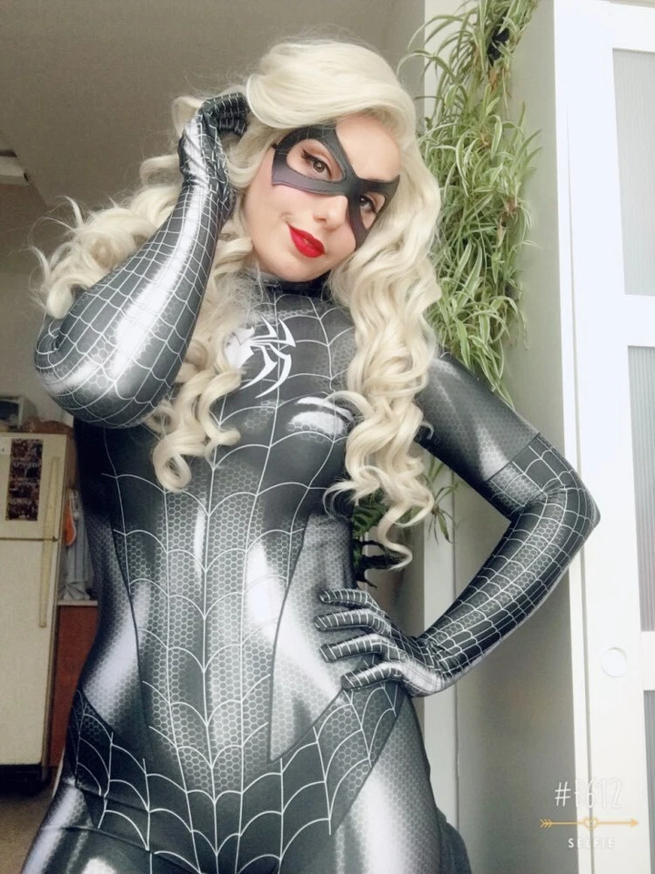 Diseño Mary Jane Sexy Negro Araña Araña Disfraz Medias Traje LO ÚLTIMO Foto 4 de 4