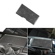 Real Carbon Fiber Console Water Cup Holder Panel Trim For Ford Mustang 2009-2013
